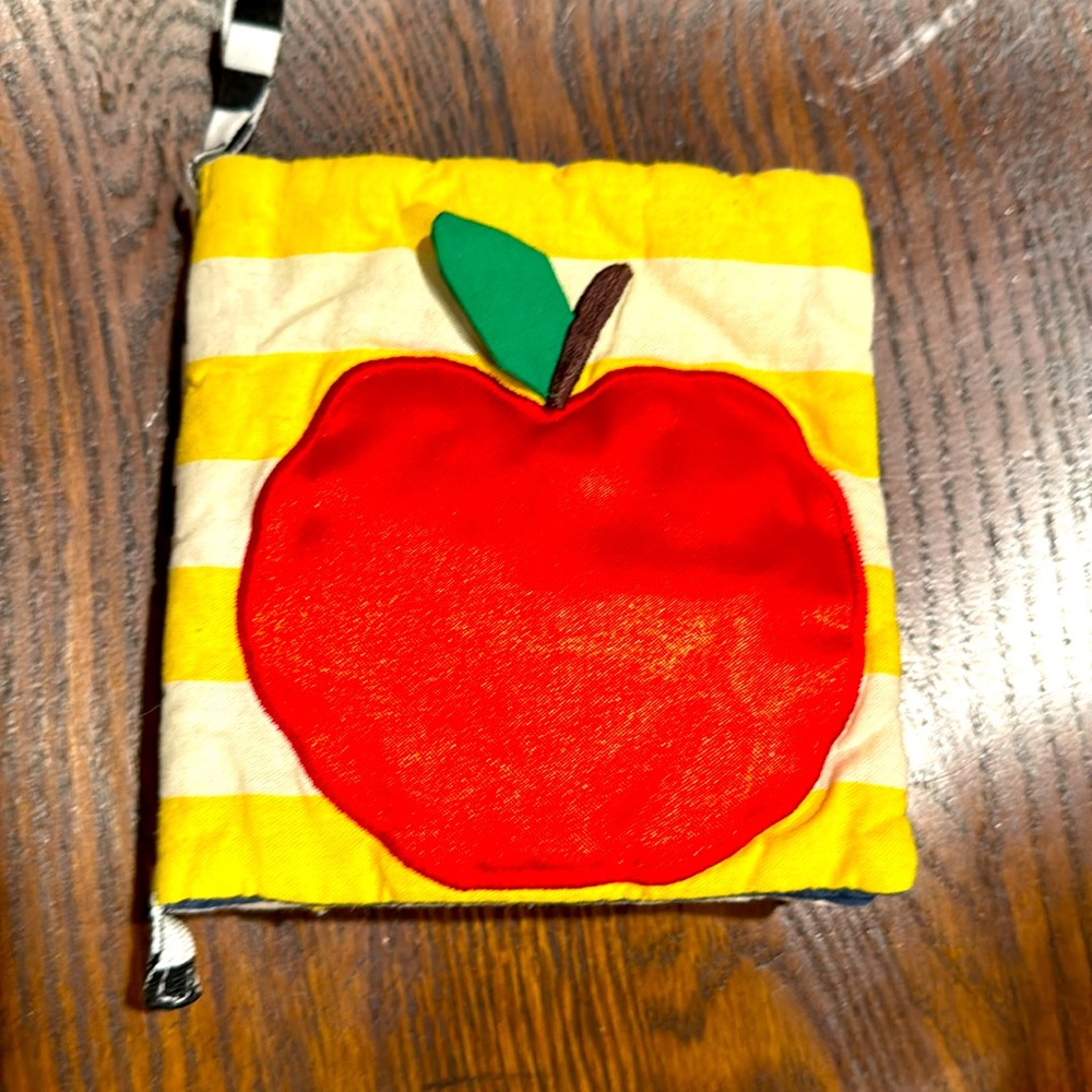 IKEA Baby Kids Soft Fabric Cloth Book Fruit Patterns Design Flip Pouch